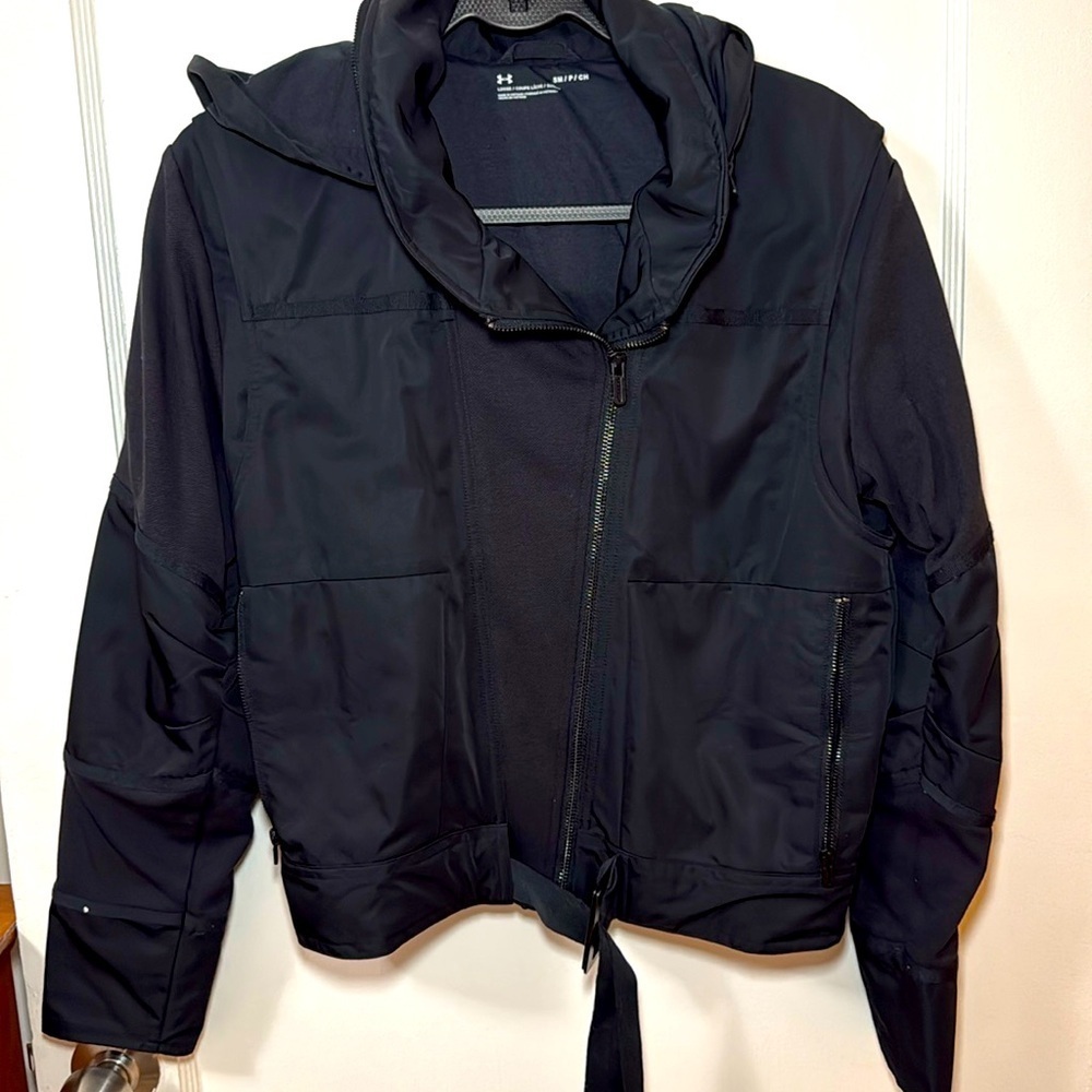 Under Armour Black Bomber Jacket – Small (Like New!)
